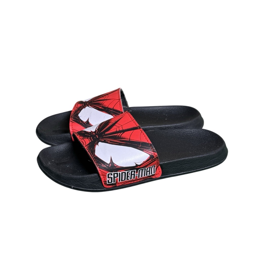 Marvel Spider-Man Slide Sandals Red Black Kids Size 13 SKU 802452 - Picture 3 of 6